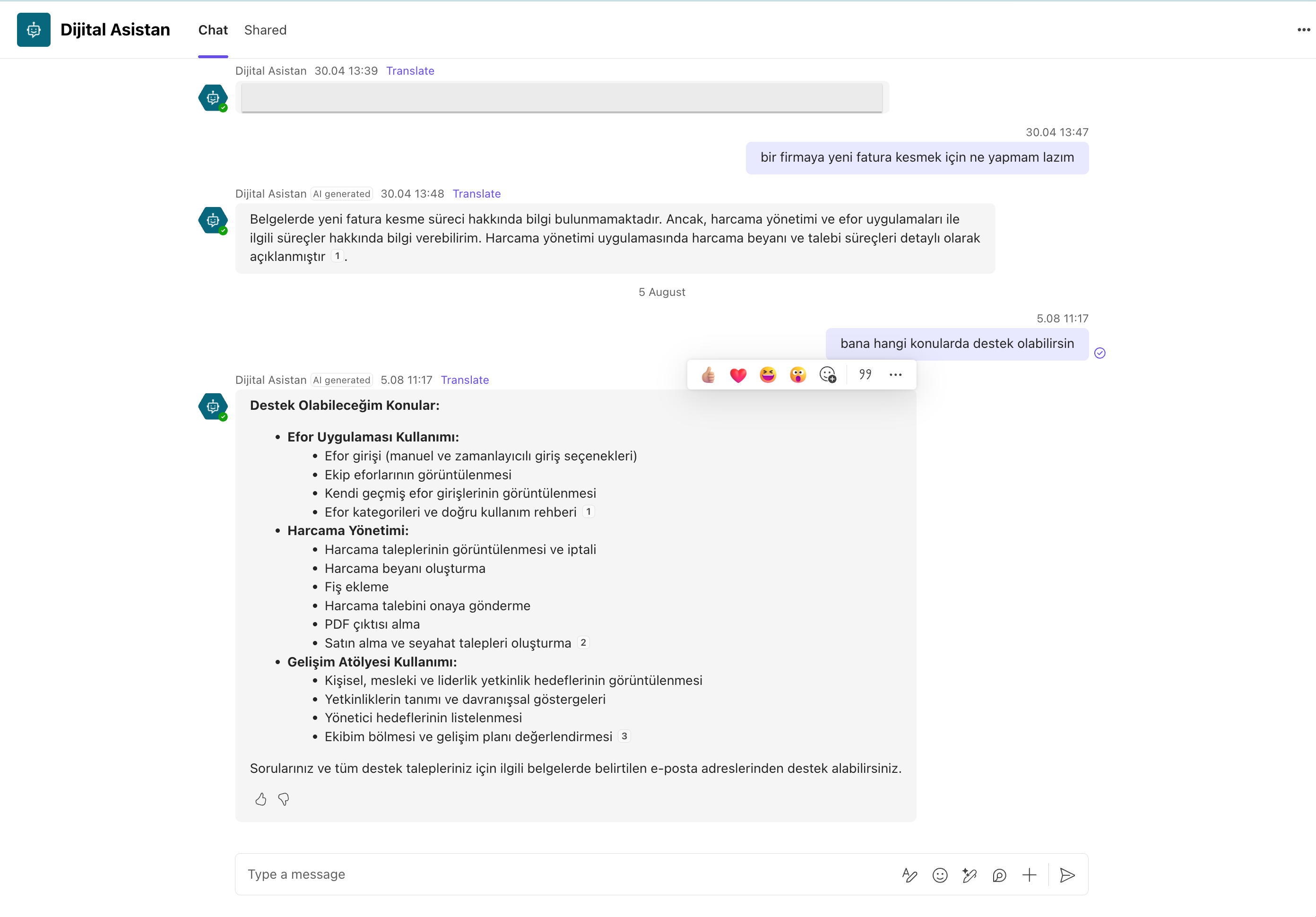 Dijital Asistan Uygulaması