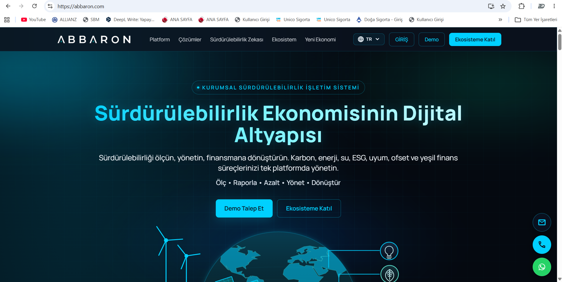 ABBARON CORE | Sürdürülebilirlik Ekonomisinin Dijital Altyapısı