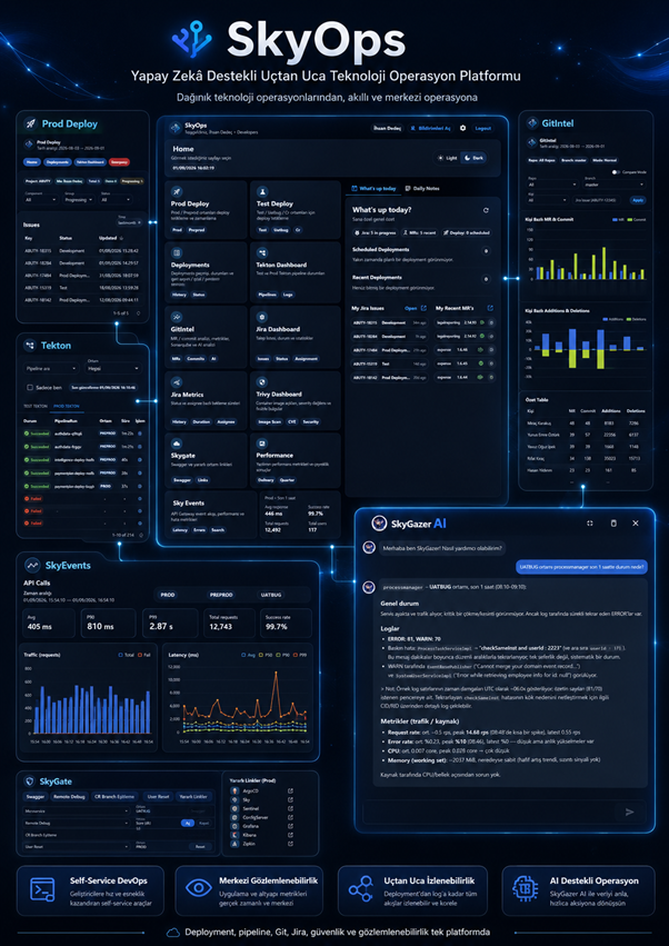 SkyOps – Yapay Zeka Destekli Uçtan Uca Teknoloji Operasyon ve DevOps Platformu